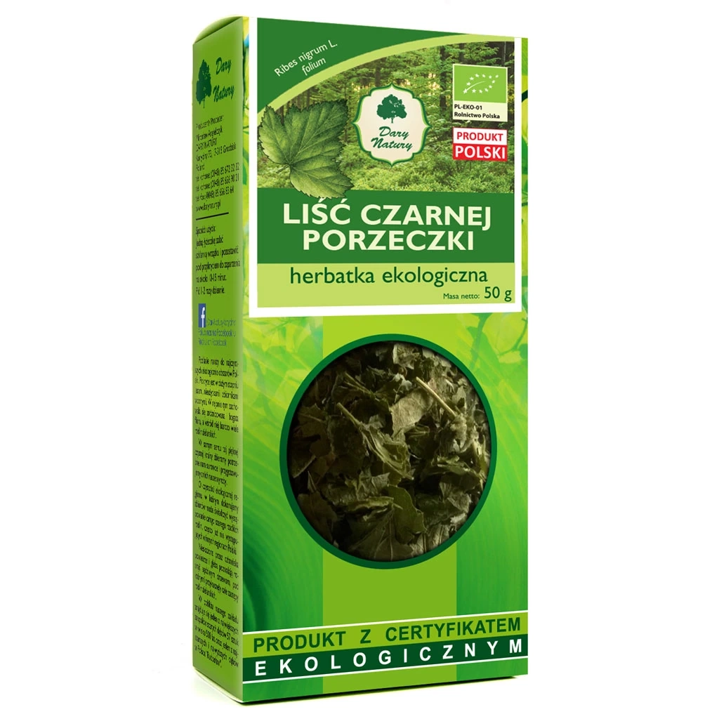 Porzeczka liść EKO Dary Natury, 50g