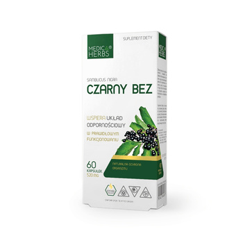 Czarny Bez Medica Herbs, 60 kapsułek.