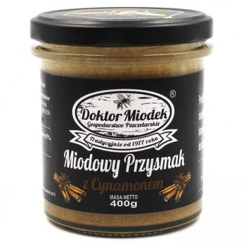 Miodowy Przysmak z cynamonem Doktor Miodek, 400g