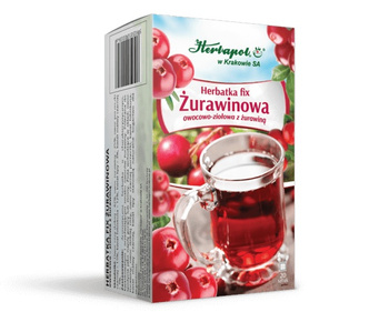 Herbatka Fix ŻURAWINOWA Herbapol Kraków 20x3g