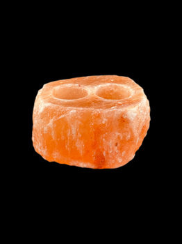 Świecznik solny naturalny na 2 świeczki Zdrowie Natury