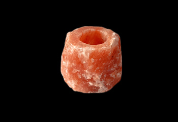 Świecznik solny naturalny z czerwonej soli Zdrowie Natury, 1-1,4kg