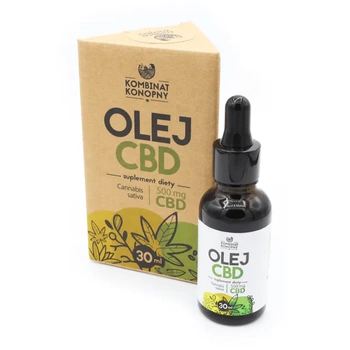 Olej CBD 500 mg CBD Kombinat Konopny, 30 ml