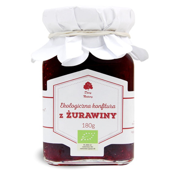 Konfitura z żurawiny EKO Dary Natury, 180g Krótki termin 10,2025