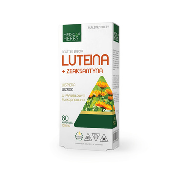 Luteina + Zeaksantyna Medica Herbs, 80 kapsułek.