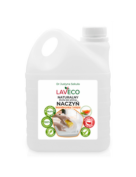 Naturalny płyn do mycia naczyń - mandarynka i mięta Laveco, 2l
