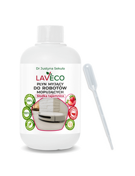 Płyn myjący do robotów mopujących słodka tajemnica Laveco, 0,5l