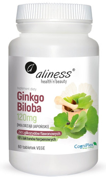 Ginkgo Biloba120 mg Vege Aliness, 60 tab.