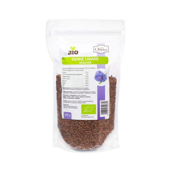 Siemię lniane brązowe BIO, Olvita 500 g