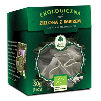 Herbata Zielona z imbirem EKO Dary Natury, 15x2g