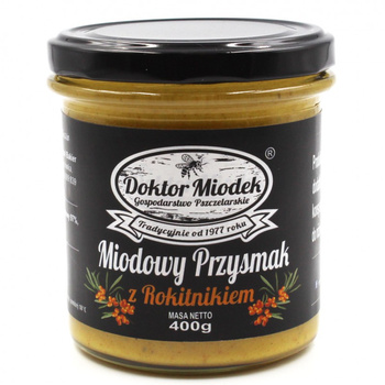 Miodowy Przysmak z rokitnikiem Doktor Miodek, 400g