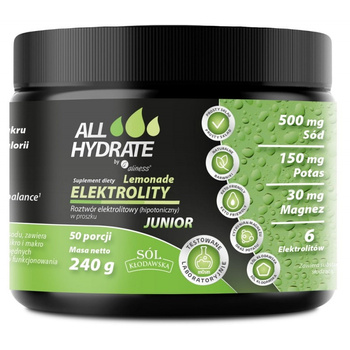 Elektrolity JUNIOR Lemonade ALLHydrate, 240g