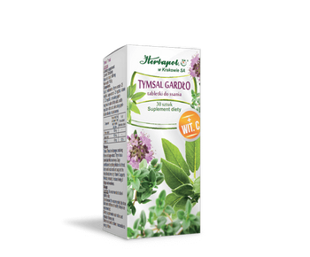 Tymsal Gardło Herbapol Kraków, 30 tabletek do ssania