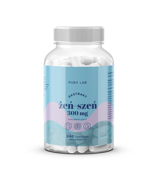 Ekstrakt z żeń-szenia 300 mg Pure Lab, 240 kaps.