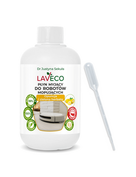 Płyn myjący do robotów mopujących - opuncja i zielona herbata Laveco, 0,5 l