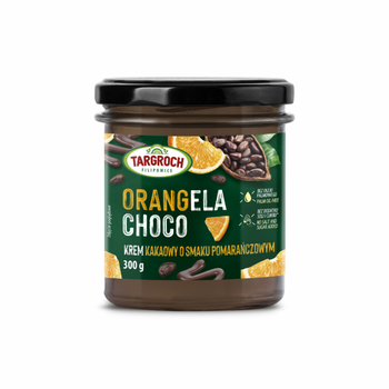 Krem ORANGELA CHOCO o smaku pomarańczowym Targroch, 300g. Krótki termin 16.10.2025