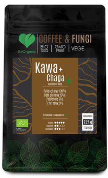 Kawa Arabica mielona + Chaga BIO BeOrganic, 252g