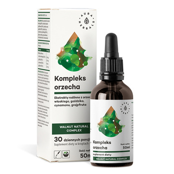 Orzech kompleks, Walnut Natural Complex Aura Herbals, krople 50 ml