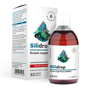 Silidrop, krzem organiczny MMST Aura Herbals, 500 ml. Krotki termin 01.09.2025