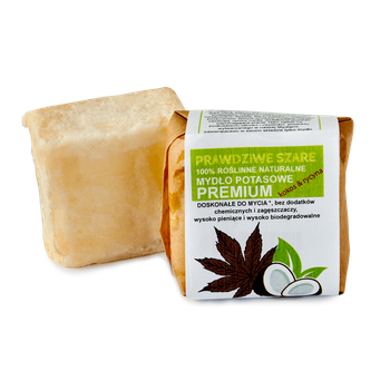 Mydło potasowe kostka Premium Kokos i Rycyna Powrót do Natury, 100 g
