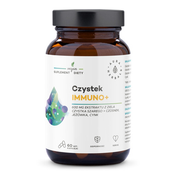 Czystek Immuno+ Aura Herbals, 60 szt. Data ważności: 20.05.2025