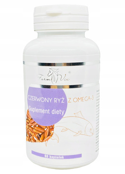 Czerwony ryż z Omega-3 Farm-Vix, 60 kaps.
