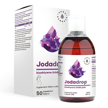 Jodadrop, bioaktyne źródło jodu, Aura Herbals 250 ml