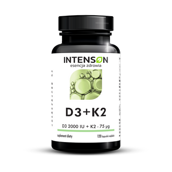 Witamina D3+K2 Intenson, 120 kapsułek