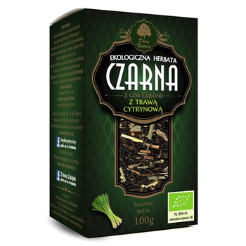 Herbata Czarna z z trawą cytrynową EKO Dary Natury, 100g