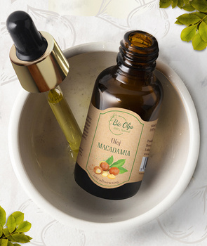 Olej macadamia - zimnotłoczony, nierafinowany BioOlja, 50ml