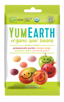 Cukierki kwaśne fasolki EKO (SourBeans) YumEarth, 50g
