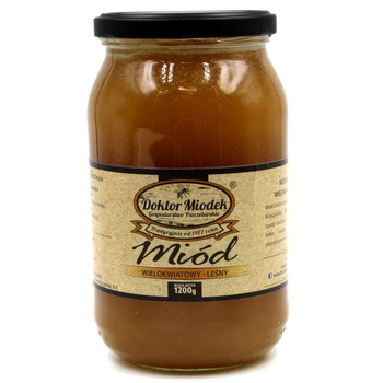 Miód Wielokwiatowy Leśny Doktor Miodek, 1200g