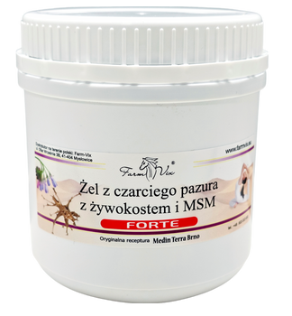 Żel czarci pazur z żywokostem i MSM Forte Farm-Vix, 600g