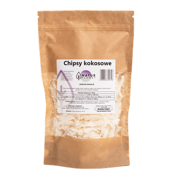 Chipsy kokosowe Natur Planet, 250 g