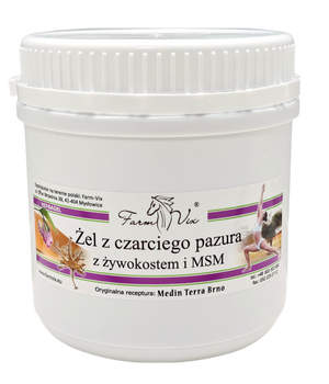 Żel czarci pazur z żywokostem i MSM Farm-Vix, 600g