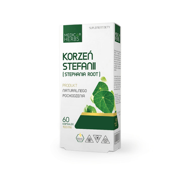 Korzeń Stefanii (Stephania Root) Medica Herbs, 60 kapsułek.