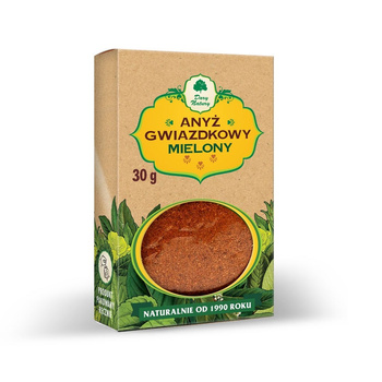 Anyż gwiazdkowy mielony Dary Natury, 30 g. Kartonik