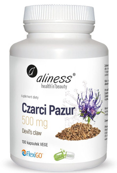 Czarci Pazur 500mg Vege Aliness, 100 kaps.