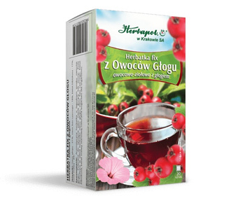 Herbatka Fix Z OWOCÓW GŁOGU Herbapol Kraków 20x3g