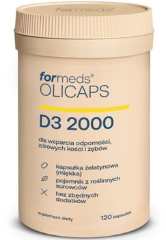 Olicaps D3 2000 ForMeds, 120 kapsułek