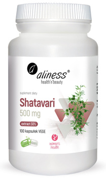 Shatavari 30% 500 mg Vege Aliness, 100 kaps. Krótki termin: 01,2026