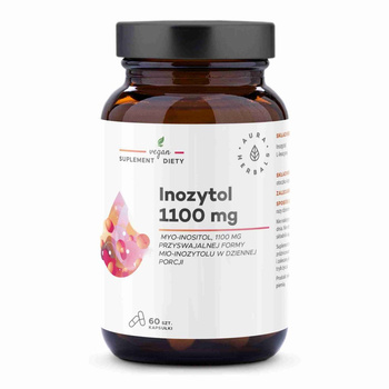 Inozytol 1100 mg Myo - Inositol 60 kaps, Aura Herbals