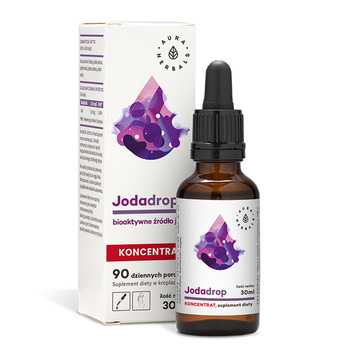 Jodadrop, bioaktyne źródło jodu, koncentrat Aura Herbals, 30 ml