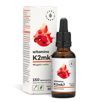 Witamina K2 90 mcg Aura Herbals, 30 ml
