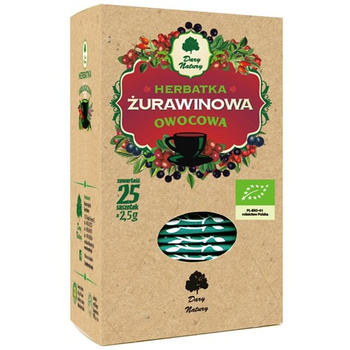 Herbata Żurawinowa EKO Dary Natury, 25x2,5g