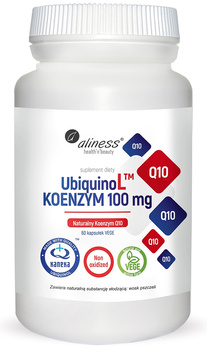 UbiquinoL™ KANEKA Naturalny KOENZYM 100mg Vege Aliness, 60 kaps.