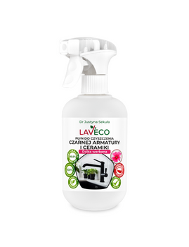 Naturalny płyn do czyszczenia czarnej armatury i ceramiki - dzika werbena Laveco, 0,5 l