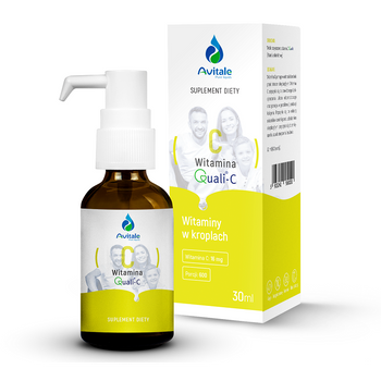 Witamina C Quali-C® 16 mg (kwasL-askorbinowy) Krople Avitale, 30ml
