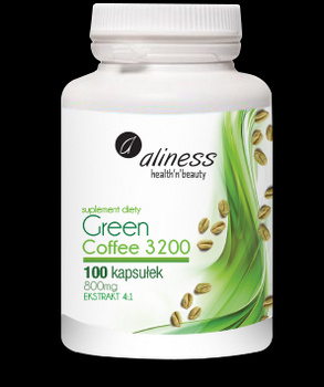 Green Coffee 3200 Aliness, 100 kaps. Krótki termin: 01,2026