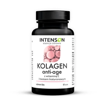 Kolagen + hialuron + wit C ANTI-AGE Intenson, 60 tabletek